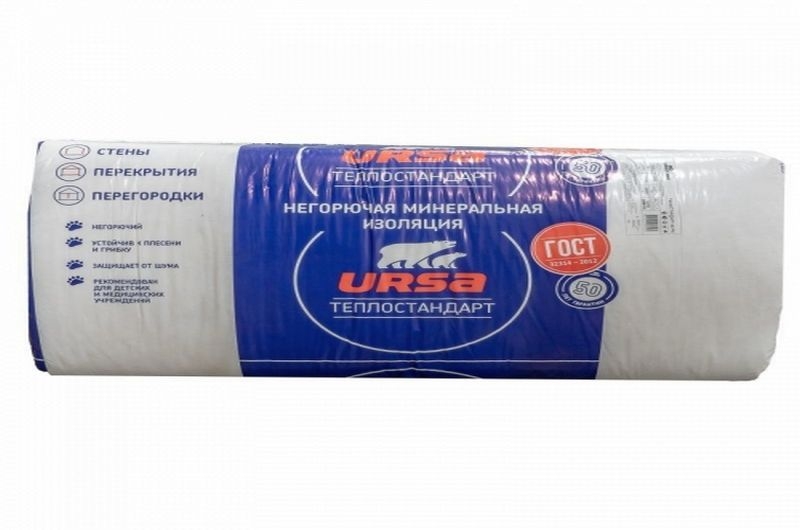 Маты URSA ТеплоСтандарт 2-6560-1220-100мм (8кв.м)  пр-во Россия фото