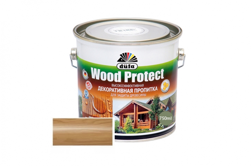 Пропитка Орех 750мл.WOOD PROTECT  Dufa, Германия фото
