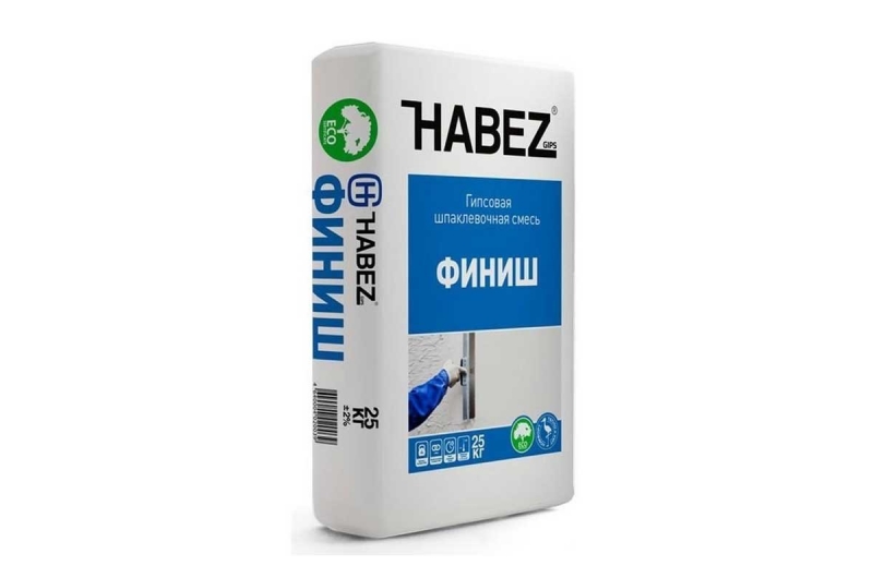 Шпаклевка гипсовая "ФИНИШ" 25кг Habez пр-во Россия/45 фото