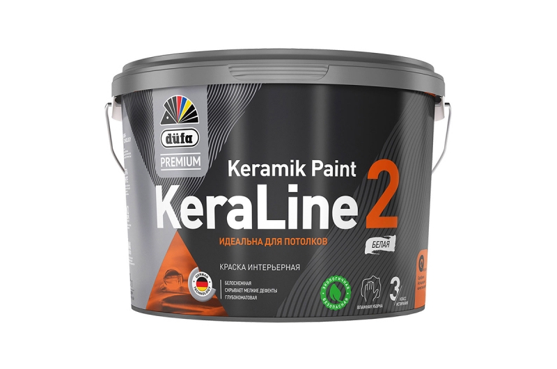 Краска  KERALINE 2 база 1 ВД 0,9л  Dufa Premium  Россия фото