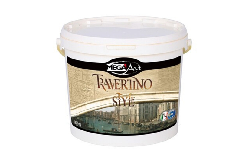 TRAVERTINO STYLE White 15 кг декоративное покрытие MegaArt  пр-во Украина фото